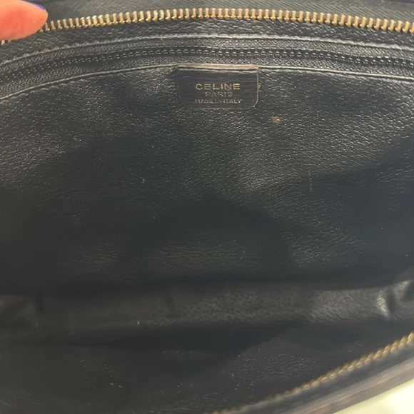 Celine clutch with wrist strap 8x11 in very good used condition
